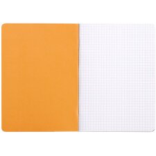 Cuaderno Rhodia A5 cuadriculado 48 hojas naranja
