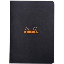Cahier Rhodia A5 48 feuilles quadrillées noir