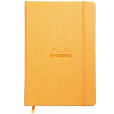 Cuaderno Rhodia A5 rayado naranja