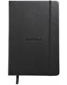 Cuaderno Web A5 Rhodia rayado negro