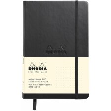 Notebook A5 black Rhodia Dot Grid