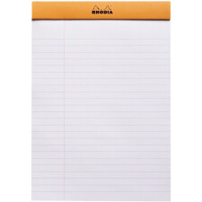 Notepad A5 lined 150 sheets orange