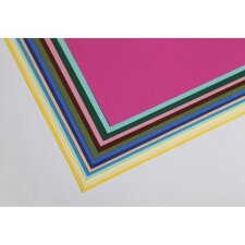 Kleitekenpapier gekleurd, gesorteerd in formaat 50x70 cm 28 vellen