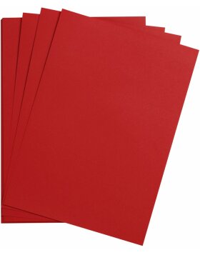 25 sheets of clay paper a4 high red