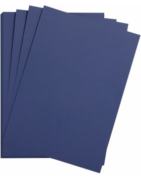 25 hojas de papel de color A4 azul noche