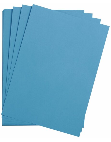 25 feuilles de papier toner A4 bleu moyen