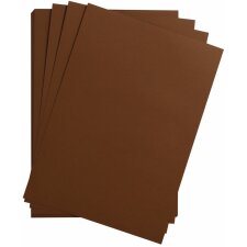 25 hojas de papel de arcilla A4 marrón oscuro