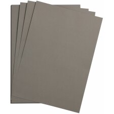 25 vellen kleipapier A4 grijs