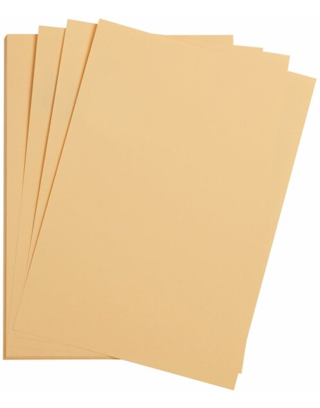 25 hojas de papel de color A4 albaricoque