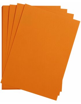 25 Bögen Tonpapier A4 orange