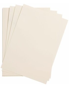 25 hojas de papel de arcilla A4 marfil