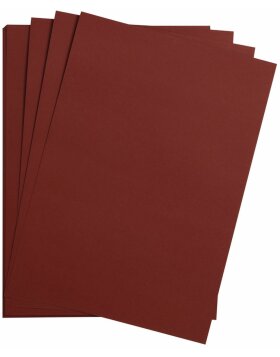 25 hojas de papel A4 de color burdeos