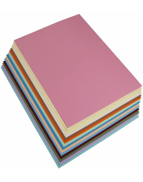 Pack of 28 sheets in 14 colors Premium photo card, 50x70cm, 300g