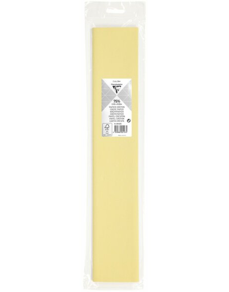 roll crepe paper in ivory - 95102C Clairefontaine
