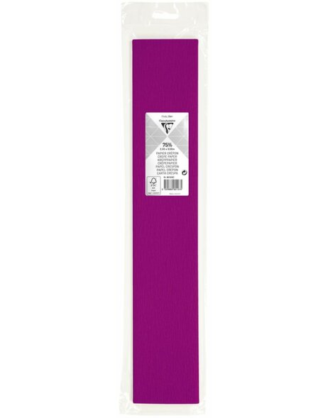 roll crepe paper in fuchsia - 95103C Clairefontaine