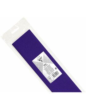 Rouleau de papier cr&ecirc;pe violet - 95111C Clairefontaine