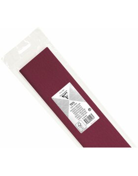 roll crepe paper in bordeaux - 95182C Clairefontaine