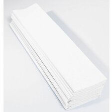10 Bögen Krepppapier weiß 250x50 cm