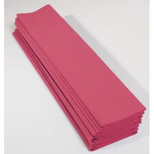 10 feuilles de papier crêpe rose 250x50 cm