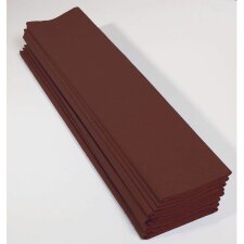 10 sheets crepe paper chocolat 250x50 cm