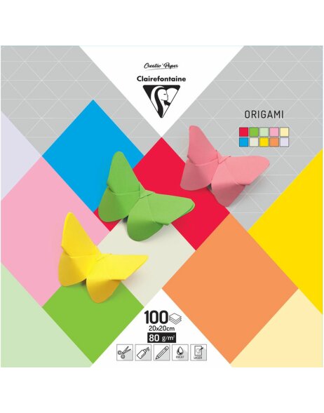 Carta per origami 20x20 cm 80 gr