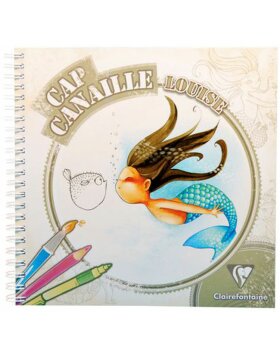 Spiral book Canaille Louise coloring book 20x20 cm