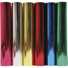 Roll of aluminum paper, one-sided colored, 2x0,70m, 80g