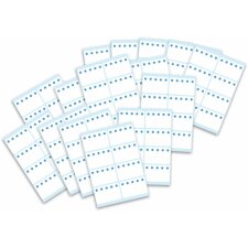 étiquettes blanches pour surgelés avec cristaux de glace 7 fls