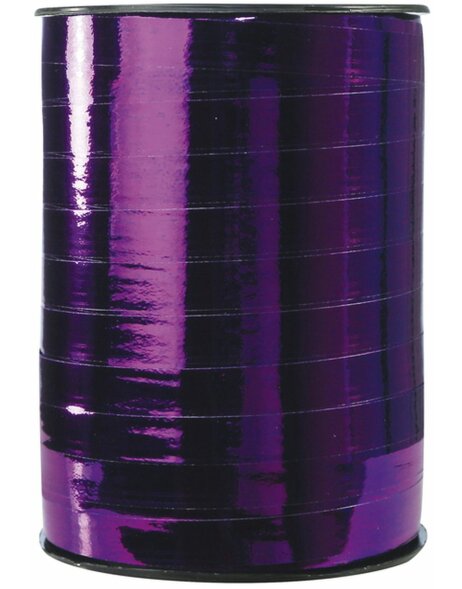 Gift ribbon metallic 250m x10mm purple