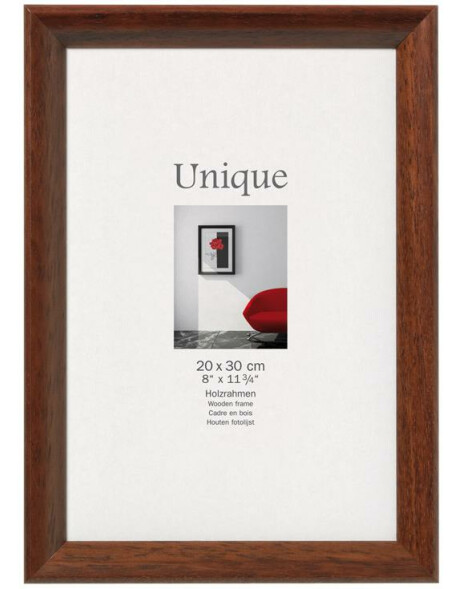 Picture frame - 15x20 cm UNIQUE 4 - walnut, wood