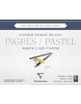 Bloque de papel Ingres, arrugado, 24x30cm, 25 hojas, 130g