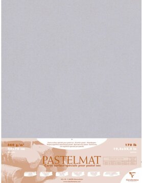 Confezione Pastelmat, 50x70cm, 5 fogli, 360g Grigio scuro