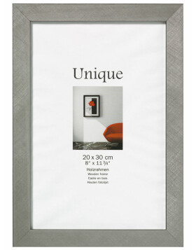 Photo frame UNIQUE 5 - steel, 18x24 cm, wood