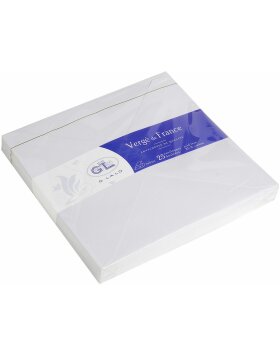 VERG&Eacute; envelopes rills white 165x165 mm - 22400L