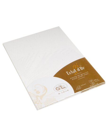 Pack of 20 sheets of gold leaf, A4, 250g