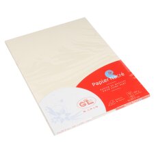 Paper Vélin Mother of Pearl 20 sheets 120g ivory