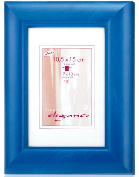 Picture frame RAMATUELLE - 10,5x15 cm blue, wood