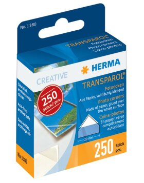 Transparol photo corners herma 250 piezas