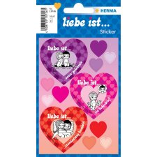Liebe ist ... Stamp labels - 2 sheets