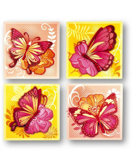 D&eacute;co sticker mural 30x30 papillons