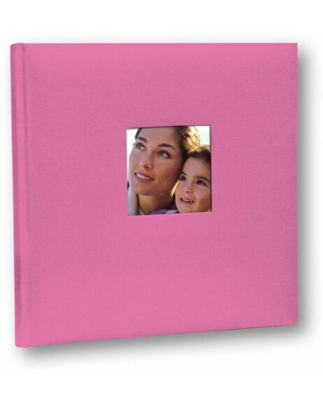 Fotoalbum Katoen roze 24x24 cm 40 blz