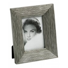 Photo frame Molise 10x15 cm, silver, lines