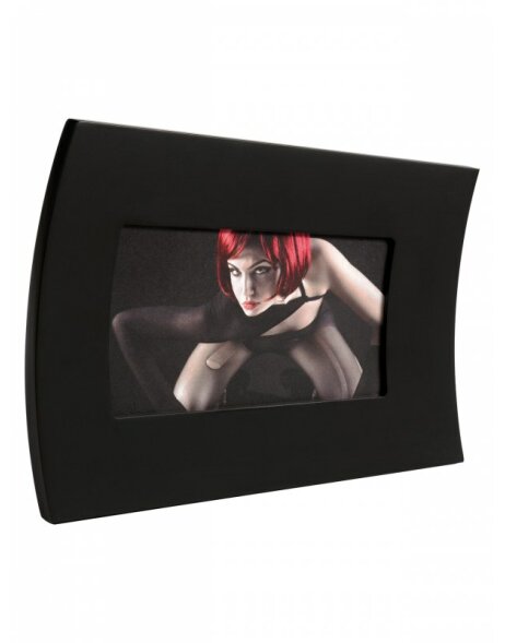 Skin photo frame 10x15 cm black horizontal