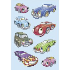 decorative labels "Cars" - stamped