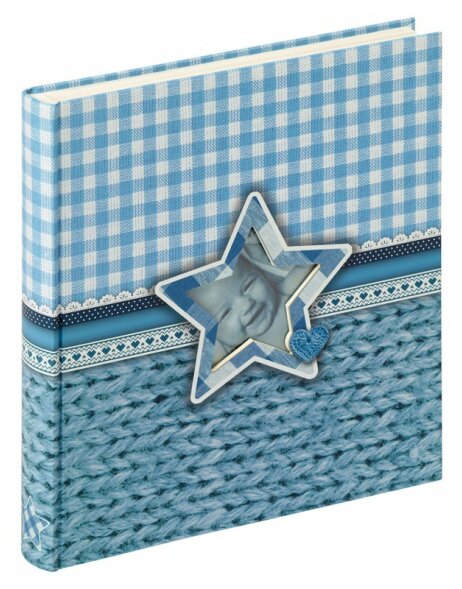 LUCKY STAR &Aacute;lbum para beb&eacute; azul 28x30,5 cm