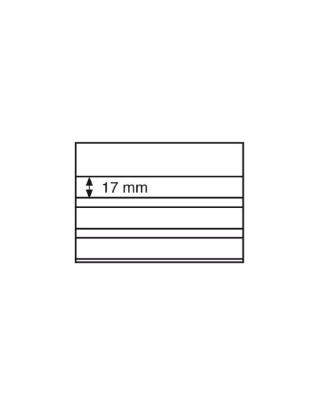 Einsteckkarten Standard PVC1 48x85 mm,klare Streifen mit Deckblatt,schw. Karton, 100er-Pack