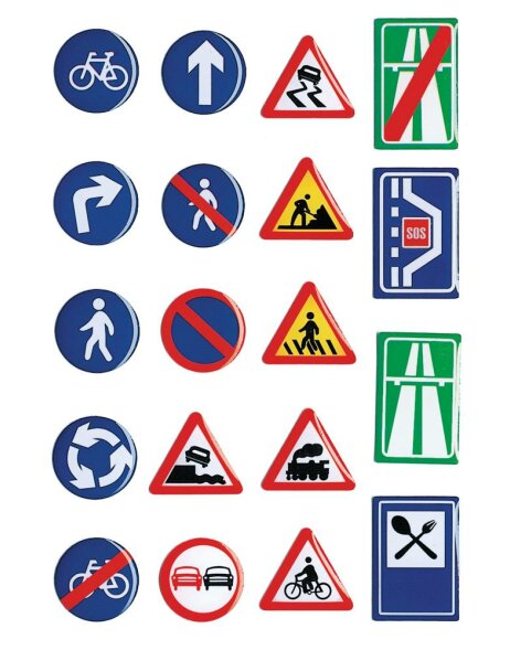 Stone sticker &quot;Road signs&quot;