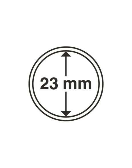 M&uuml;nzkapseln Innendurchmesser 23 mm