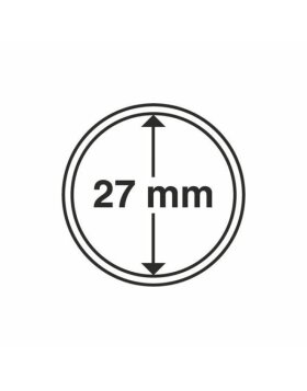 Cápsulas para monedas diámetro interior 27 mm