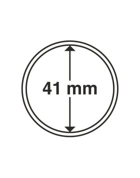 Munt capsules binnendiameter 41 mm